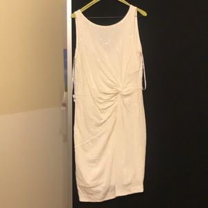 White sequence dress